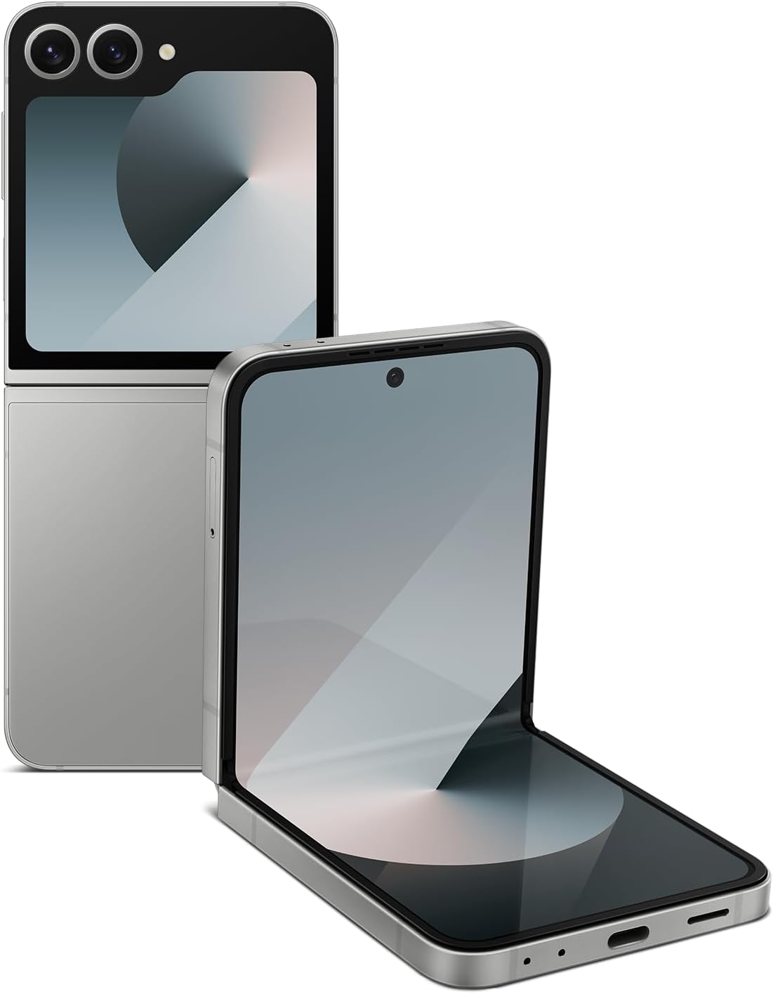 Samsung Galaxy Z Flip6, 512GB Unlocked Android Smartphone, FlexCam, Photo Assist, Camcorder Mode, Live Interpreter, Foldable Design, Pocket-Sized Portability, 2024, US 1 Yr Warranty, Silver Shadow