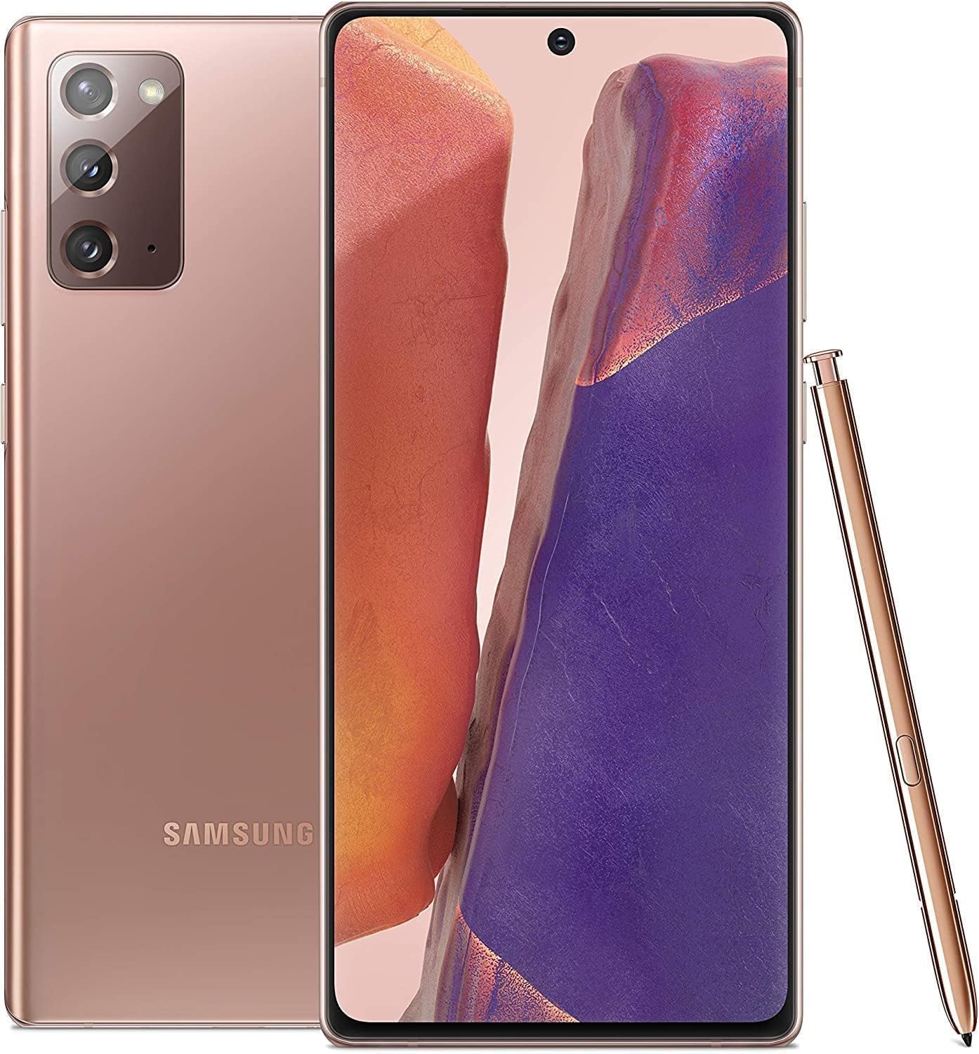 Samsung Galaxy Note 20 5G (128GB, 8GB) 6.7″ AMOLED+, Snapdragon 865, Global 5G VoLTE (Fully Unlocked for AT&T, Verizon, Sprint, Metro) N981U (Mystic Bronze) (Renewed)