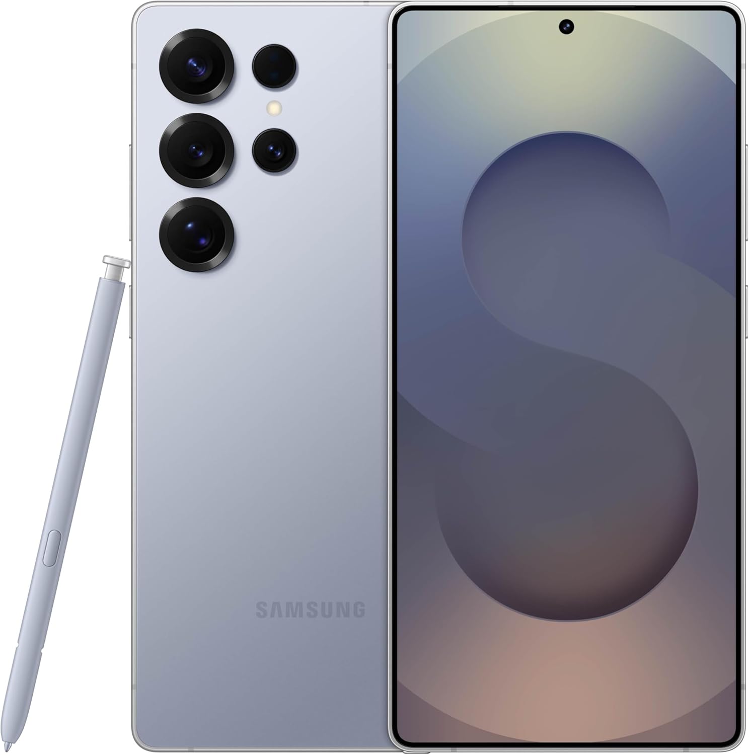 Samsung Galaxy S25 Ultra, 256GB Smartphone, Unlocked Android, AI Night Mode Camera, Snapdragon 8 Elite Fast Processor, 5000mAh Battery, Built-in S Pen, 2025, US 1 Yr Warranty, Titanium Silverblue